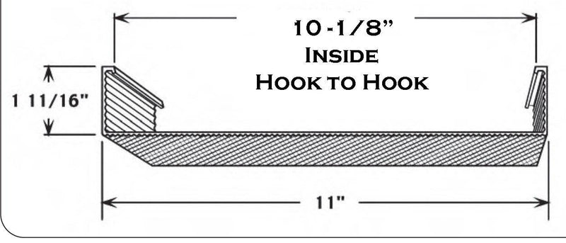 4' Wrap Around Lens: 11" Wide x 1-11/16" High - 1800ceiling