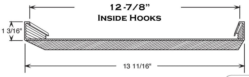 4' Wrap Around Lens: 13-11/16" Wide x 1-3/16" High - 1800ceiling