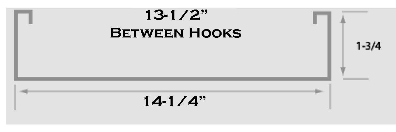 4' Wrap Around Lens: 14-1/4" Wide x 1-3/4" High - 1800ceiling