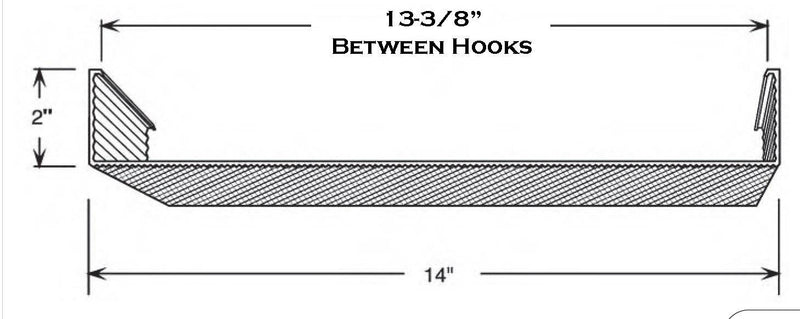 4' Wrap Around Lens: 14" Wide x 2" High - 1800ceiling