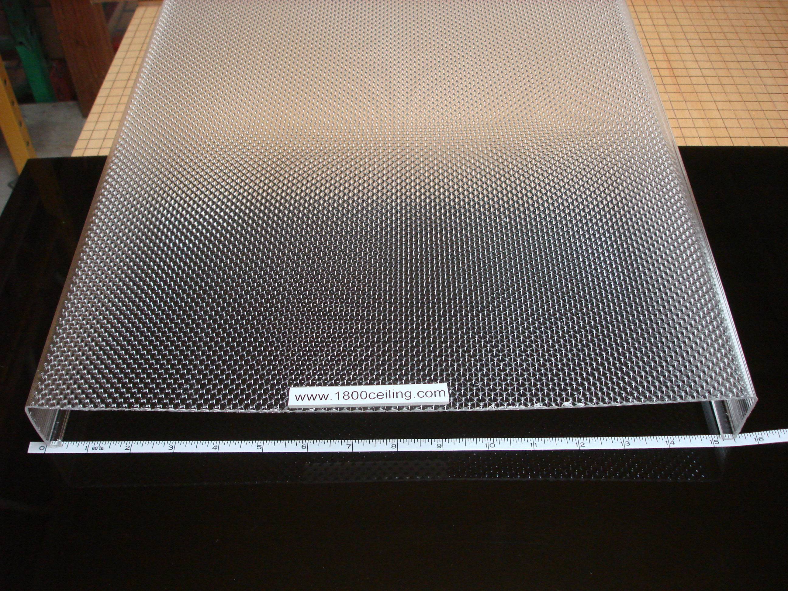 4' Wrap Around Lens: 15-5/8" Wide x 1-11/16" High - 1800ceiling