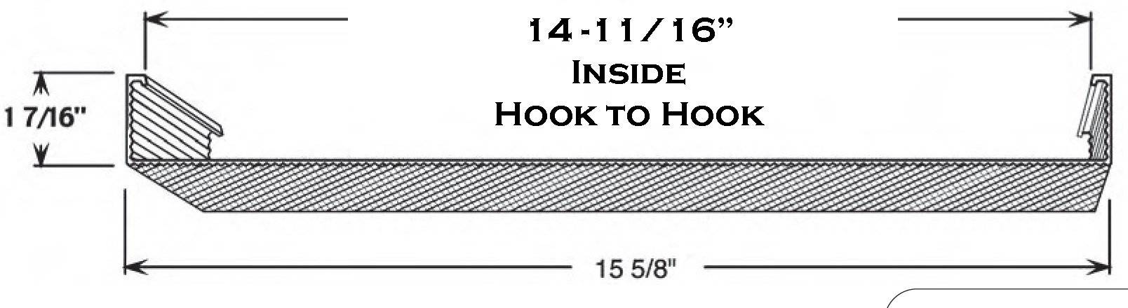 4' Wrap Around Lens: 15-5/8" Wide x 1-7/16" High - 1800ceiling