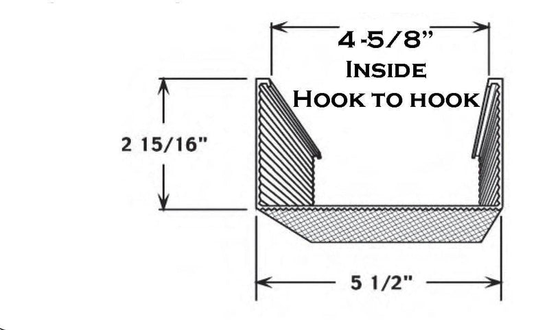 4' Wrap Around Lens: 5-1/2" Wide x 2-15/16" High - 1800ceiling