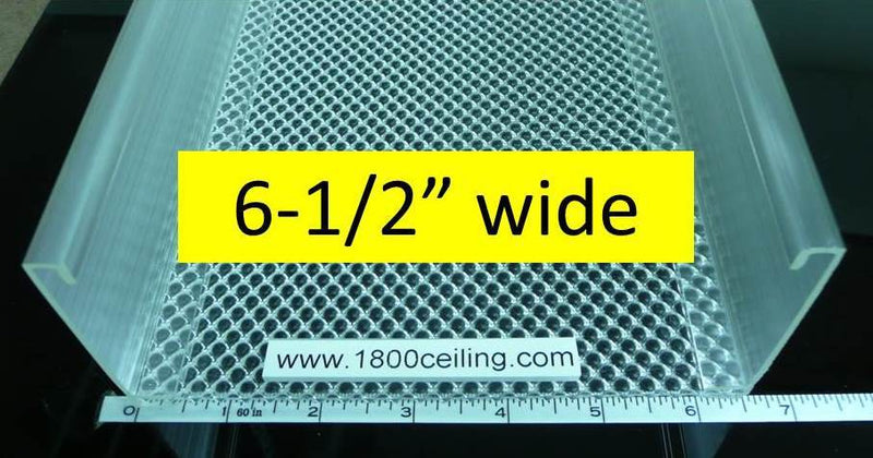 4' Wrap Around Lens: 6-1/2" Wide x 2-5/8" High - 1800ceiling