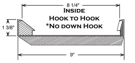 4' Wrap Around Lens: 9" Wide x 1-3/8" High (#4112P-6002) - 1800ceiling