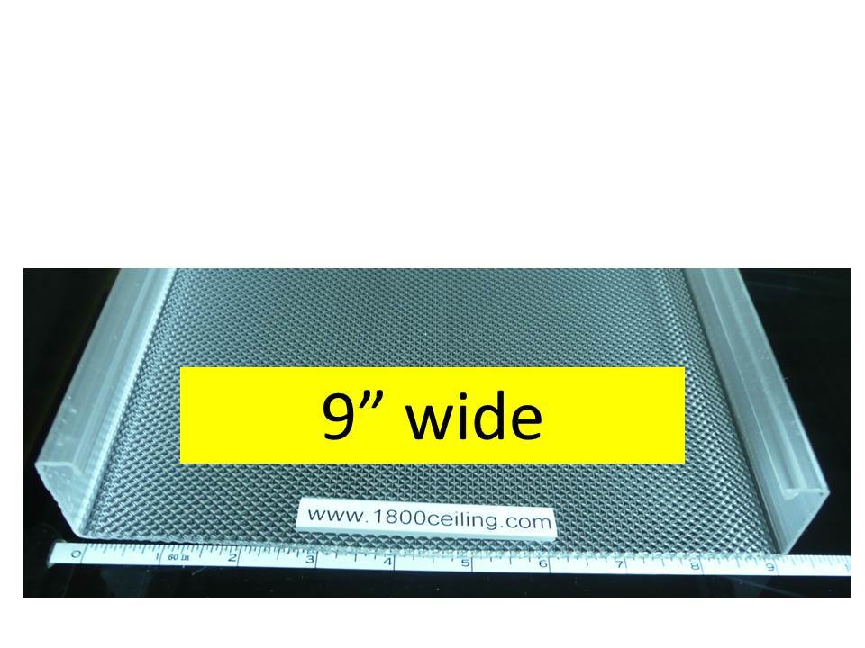 4' Wrap Around Lens: 9" Wide x 1-9/16" High for Simkar Fixture - 1800ceiling