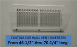 Air Deflector for Wall Vent, Custom up to 70.25" - 1800ceiling