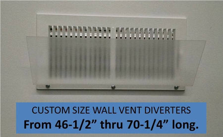 Air Deflector for Wall Vent, Custom up to 70.25" - 1800ceiling