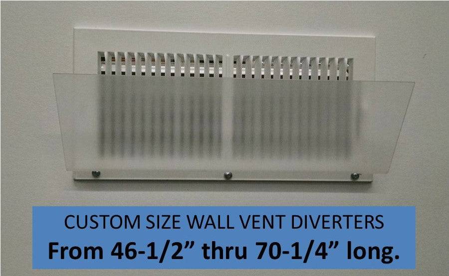 Air Deflector for Wall Vent, Custom up to 70.25" - 1800ceiling