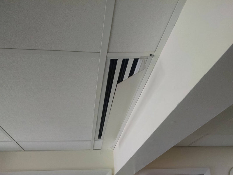 5' Frosted Linear Air Deflector - 1800ceiling