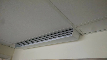 5' White Linear Air Diverter for a 1 Slot Vent - 1800ceiling