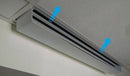 5' White Linear Air Diverter for a 3 Slot Vent - 1800ceiling