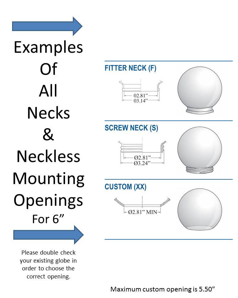 6" Smooth Acrylic with 3" Fitter Neck - 1800ceiling