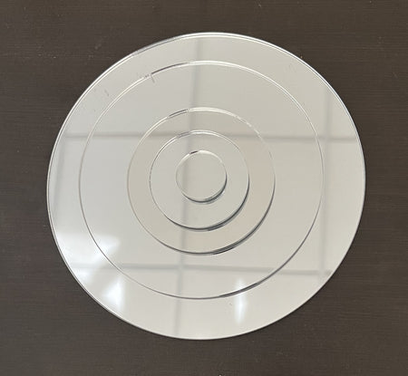 MIRROR Acrylic Disc & Table Top Protector, From 1 inch thru 35.875 inch. - 1800ceiling