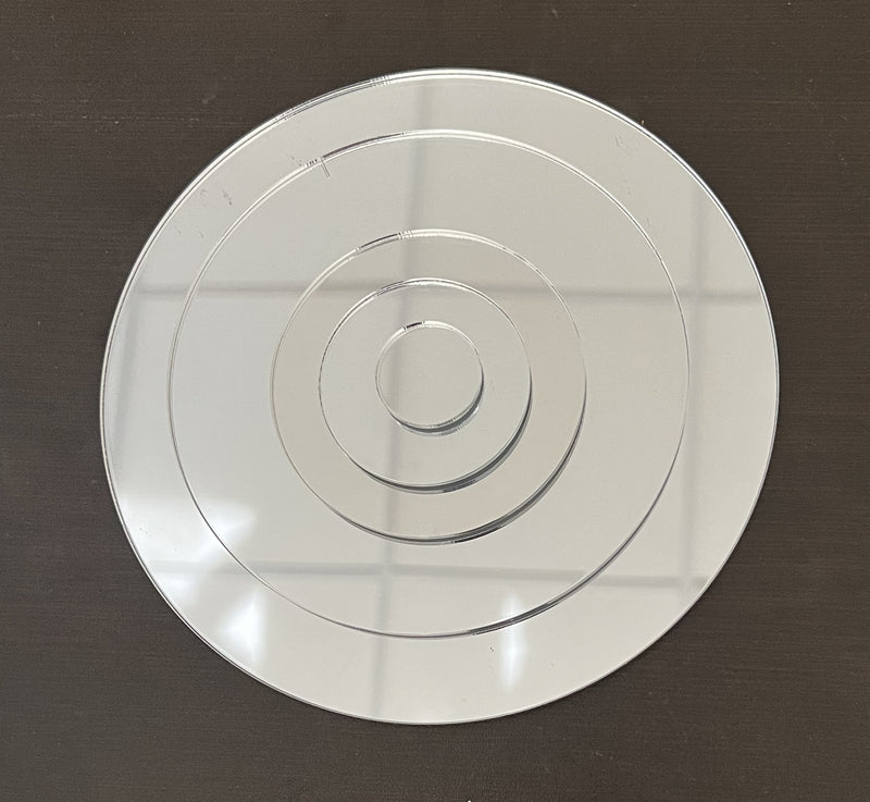 MIRROR Acrylic Disc & Table Top Protector, From 1 inch thru 35.875 inch. - 1800ceiling