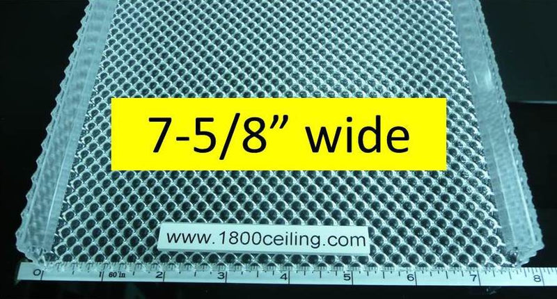 7-5/8" Wide, 4' Wrap Around Lens x 1" High - 1800ceiling