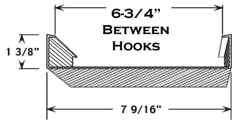 7-9/16" Wide, 4' Wrap Around Lens x 1-3/8" High - 1800ceiling