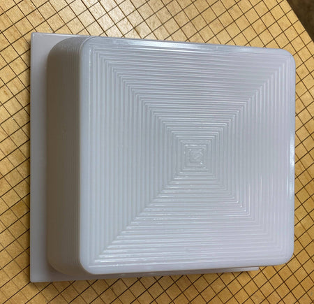 8.5" x 8.5" Vandal Resistant Lens-White - 1800ceiling