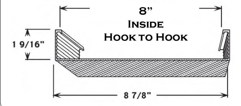 8-7/8" Wide, 4' Wrap Around Lens x 1-9/16" High - 1800ceiling