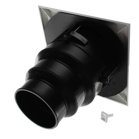 8.75" x 8.75" White Plastic 4-way grille/damper/box, MV4S, #81904 - 1800ceiling