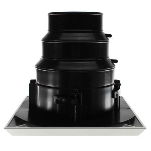 8.75" x 8.75" White Plastic 4-way grille/damper/box, MV4S, #81904 - 1800ceiling