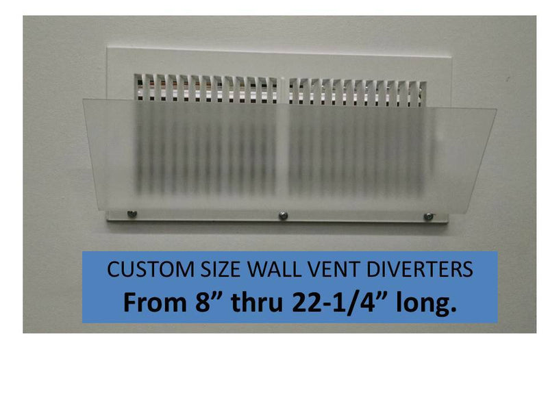 Air Deflector for Wall Vent, Custom up to 22.25" - 1800ceiling