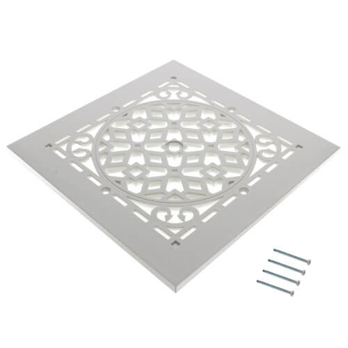 Small White Plastic Antique-GRILL ONLY-GRASW #81929 - 1800ceiling