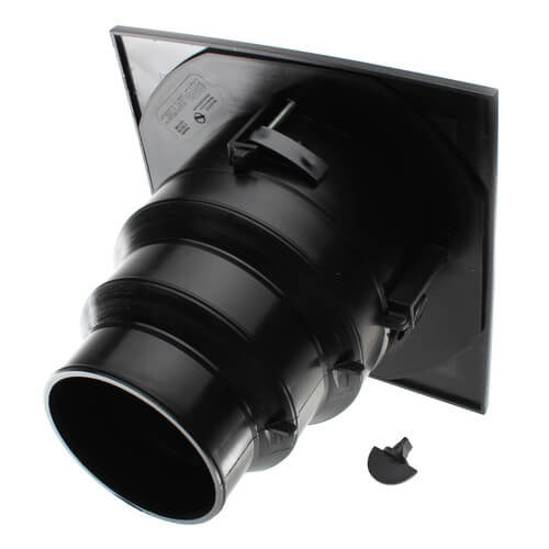 Small Black Plastic Antique grille/damper/box, MVASB, #81908 (actual OD, 8.75") - 1800ceiling