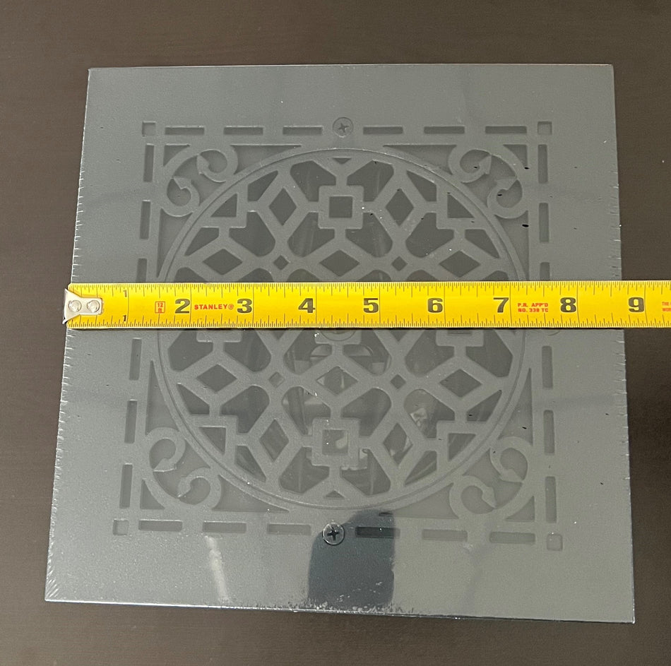 Small Black Plastic Antique grille/damper/box, MVASB, #81908 (actual OD, 8.75") - 1800ceiling