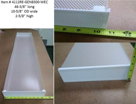 4' Long White End Cap Wrap Around, 10-5/8" wide - 1800ceiling