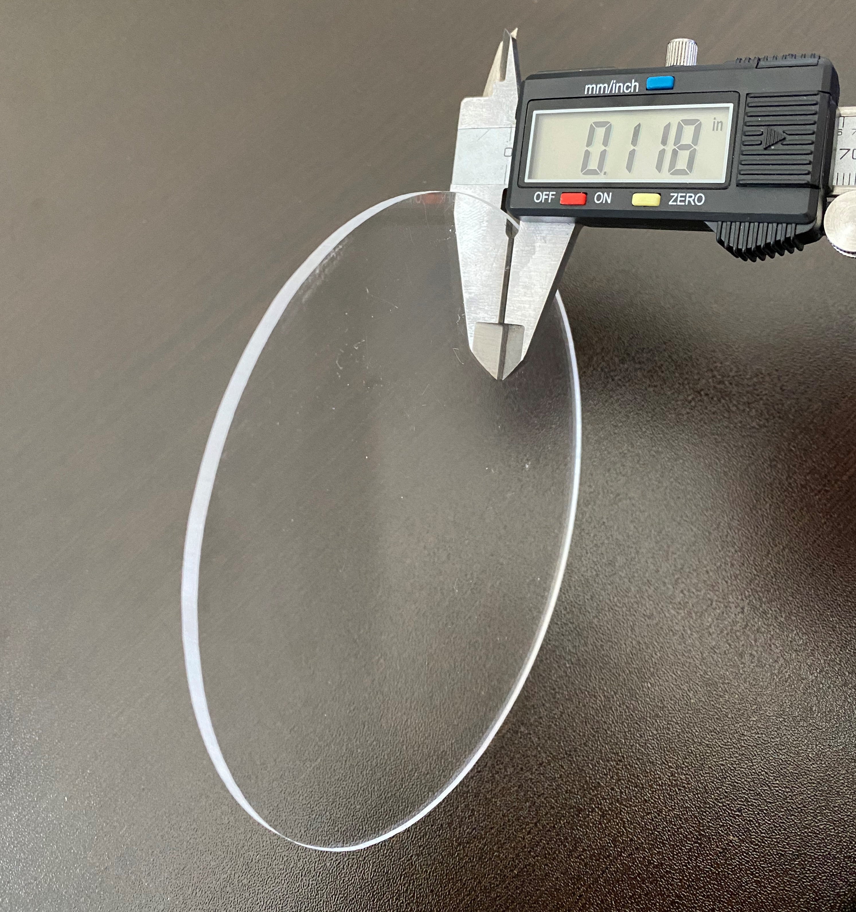 Clear Acrylic Lens. @118g- Widths 3in thru 9.875, Lengths 3in thru 59.875in. - 1800ceiling