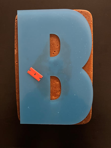 Acrylic Cake Stencil Letters - 1800ceiling