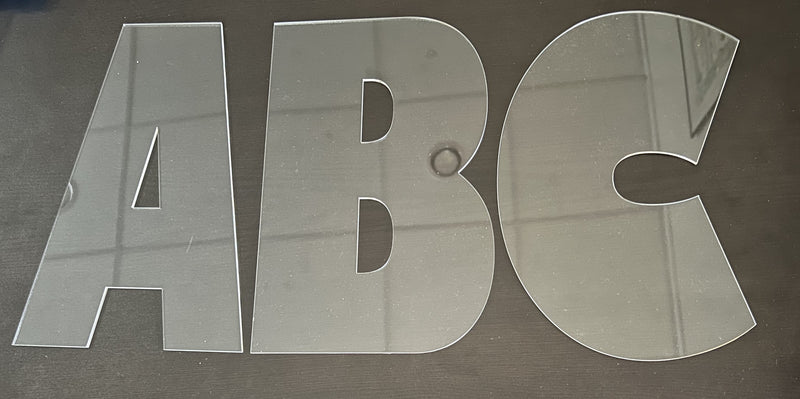 Acrylic Cake Stencil Letters - 1800ceiling