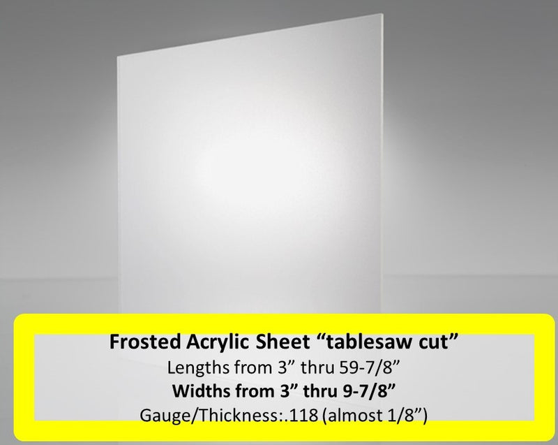 1/8 Frosted Platinum Mirror Acrylic