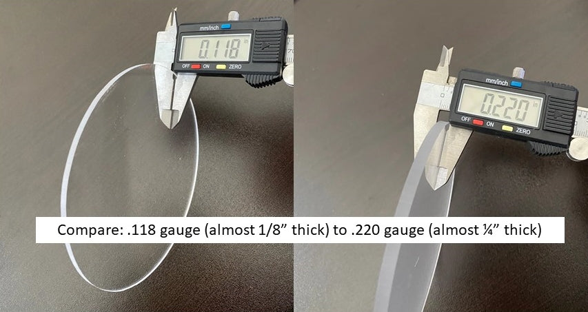 Custom Frosted Acrylic Table Top, Widths From 24 inch thru 29.875 Inch - 1800ceiling
