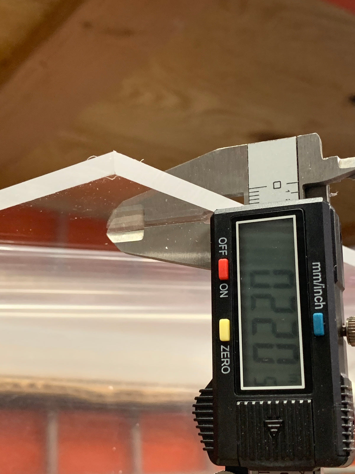 Clear Acrylic @.220 gauge-Widths 10in.-16.875in., Lengths 3in.-47.875in. - 1800ceiling