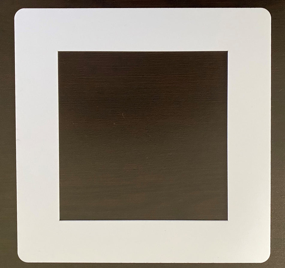 Square goof plate in .085 white acrylic