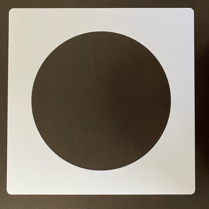 White Custom Round in Square Goof Plates .085 acrylic - 1800ceiling