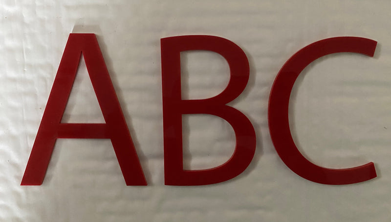 Red Acrylic Letters - 1800ceiling