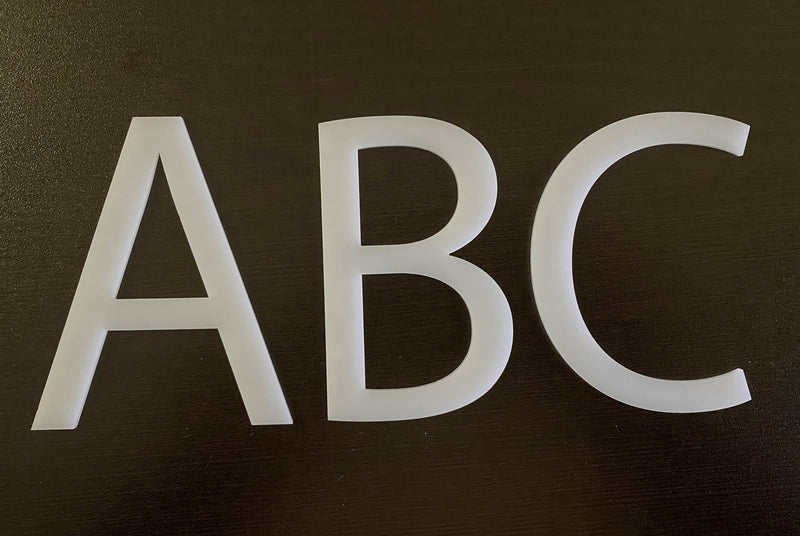 Translucent Acrylic Letters