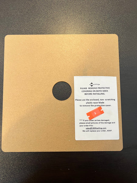 Wide Width Custom Frosted Acrylic Table Top, 35.875 x 35.875 MAX - 1800ceiling