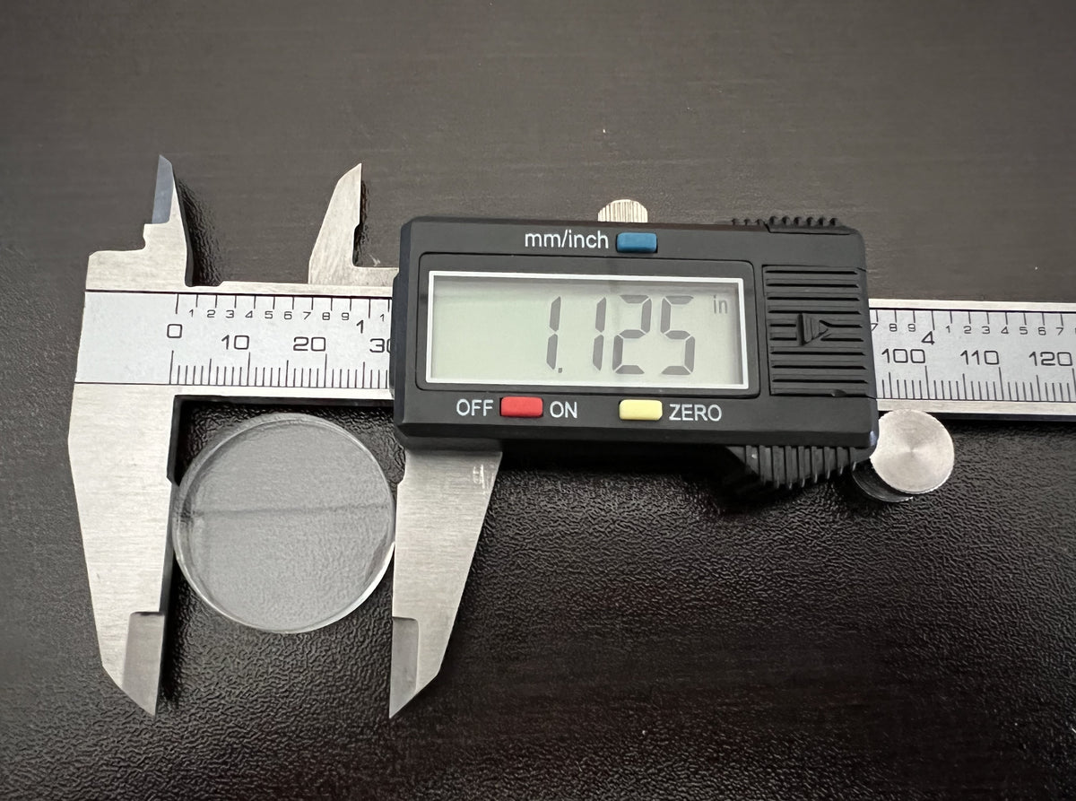 ON SALE-1-1/8" Clear Acrylic Round Blanks, .220" thick - 1800ceiling