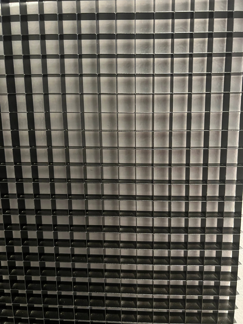 Black Finish 1/2" Aluminum Egg Crate-STOCK SIZES - 1800ceiling