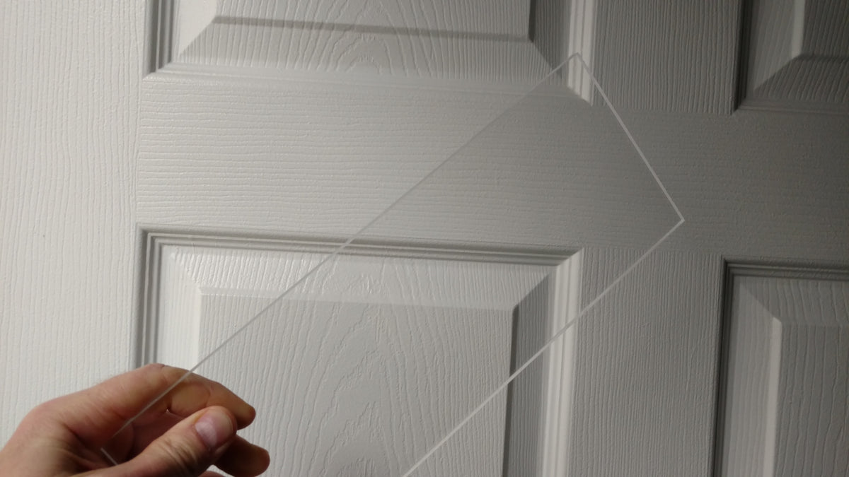 Clear Acrylic Lens. @118g-Stock Size 23.75 x 23.75 - 1800ceiling