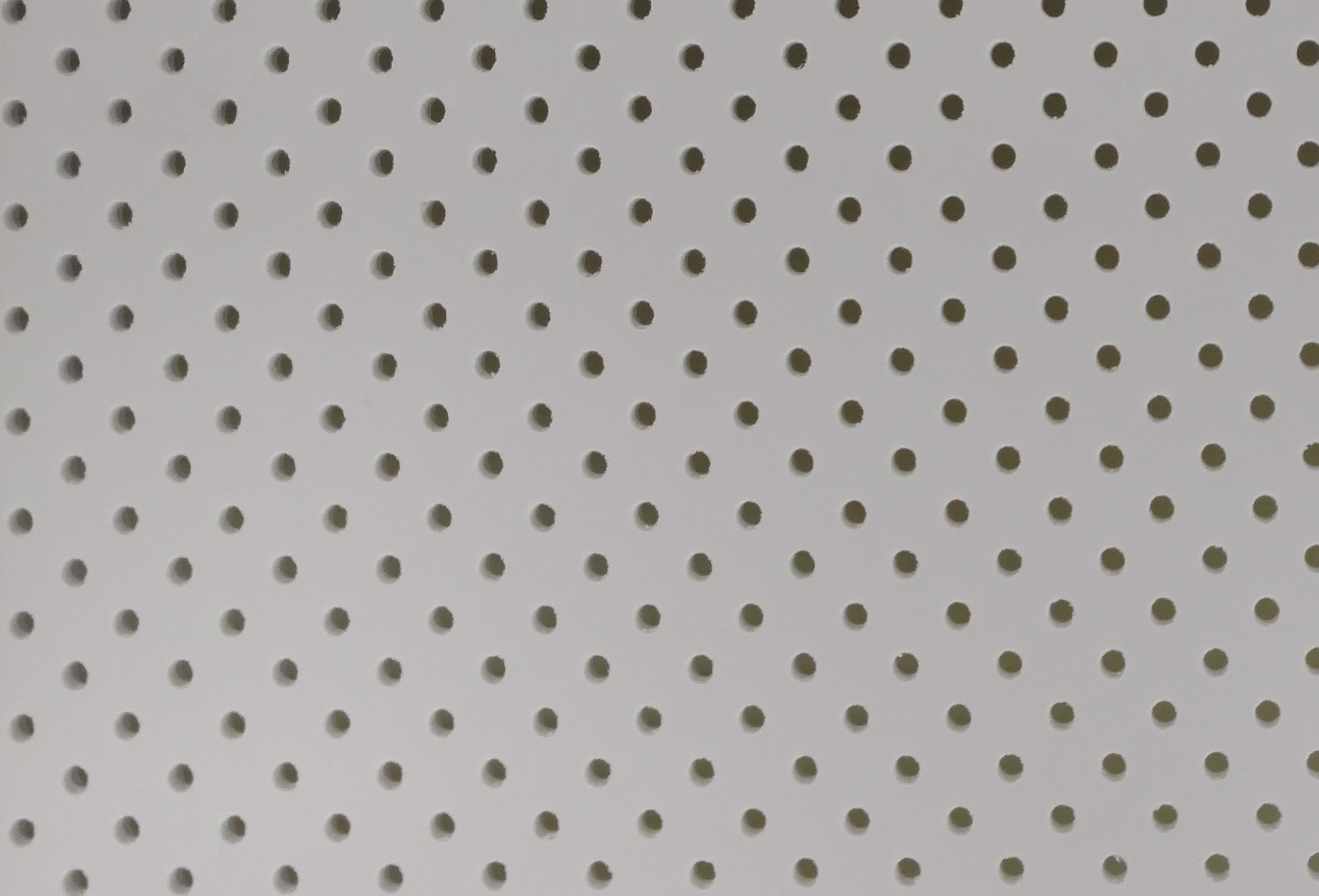 White Plastic Perforated Tile/Return-.156
