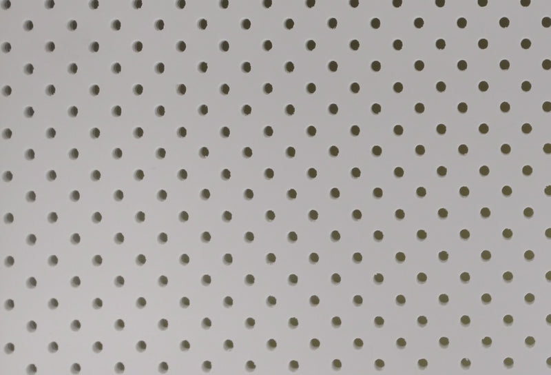 2'x2' White Plastic Perforated tile, 1/8" Perforations - 1800ceiling