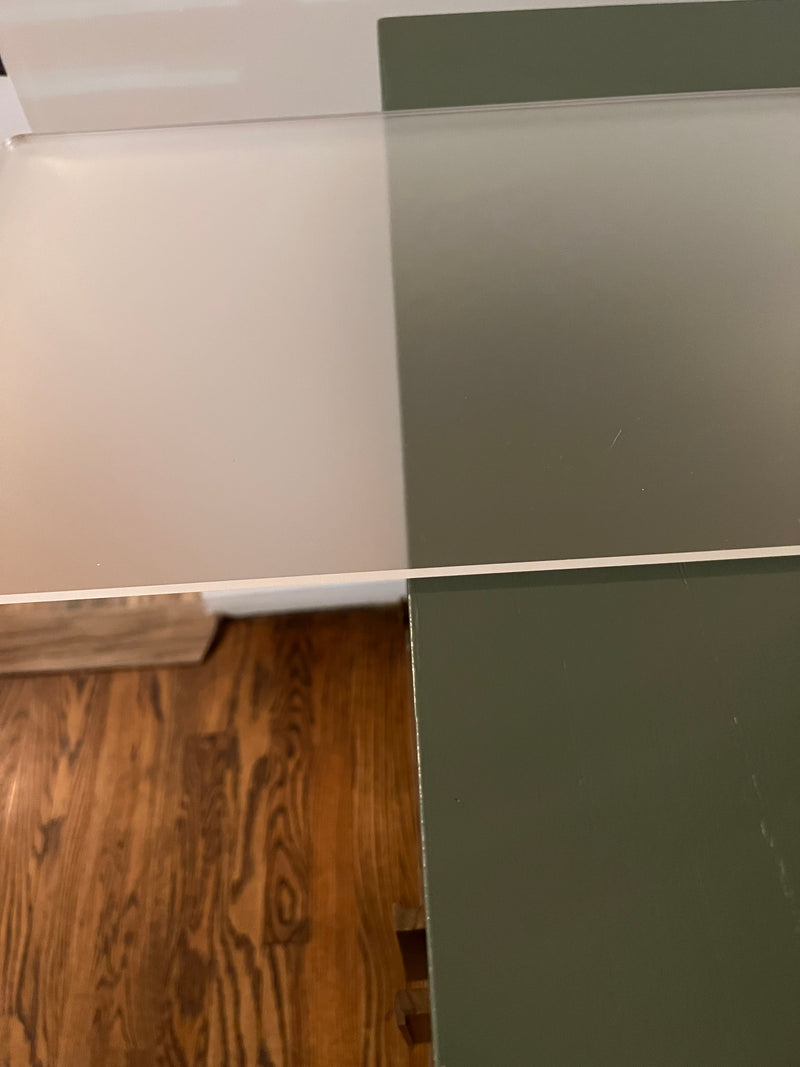 Custom Frosted Acrylic Table Top, Widths From 24 inch thru 29.875 Inch - 1800ceiling