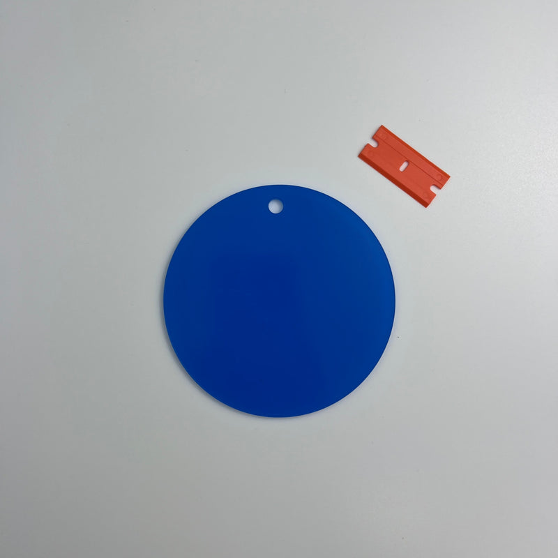 BULK PACKED-Round Keychain Blanks-Clear Acrylic - 1800ceiling