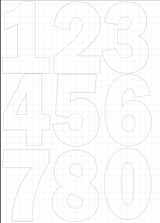 Cake Number Stencils - 1800ceiling