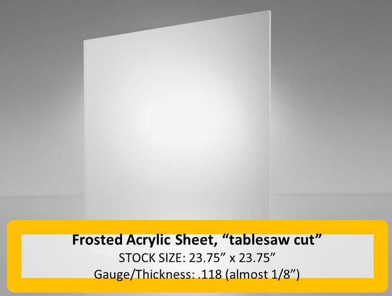 Frosted Acrylic Light Lens-.118 gauge-2'x2' (23.75in. x23.75in.) - 1800ceiling